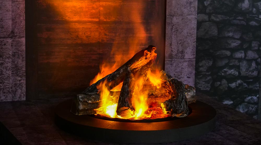 Halloween 3W Prop LED Fake Fire Flame Effect Lamp Torch Night Light Artificial 3D Campfire Lamp For Christmas Festival Event Party Club Decor(9inches-Round Hanging Led Flame Light