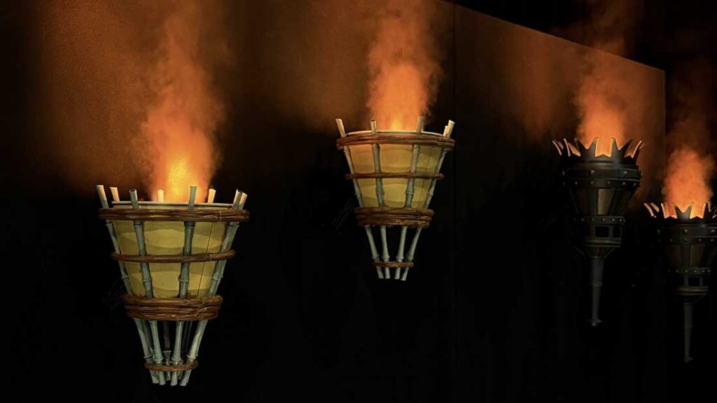 FauxFire Wall Tiki Torch Image