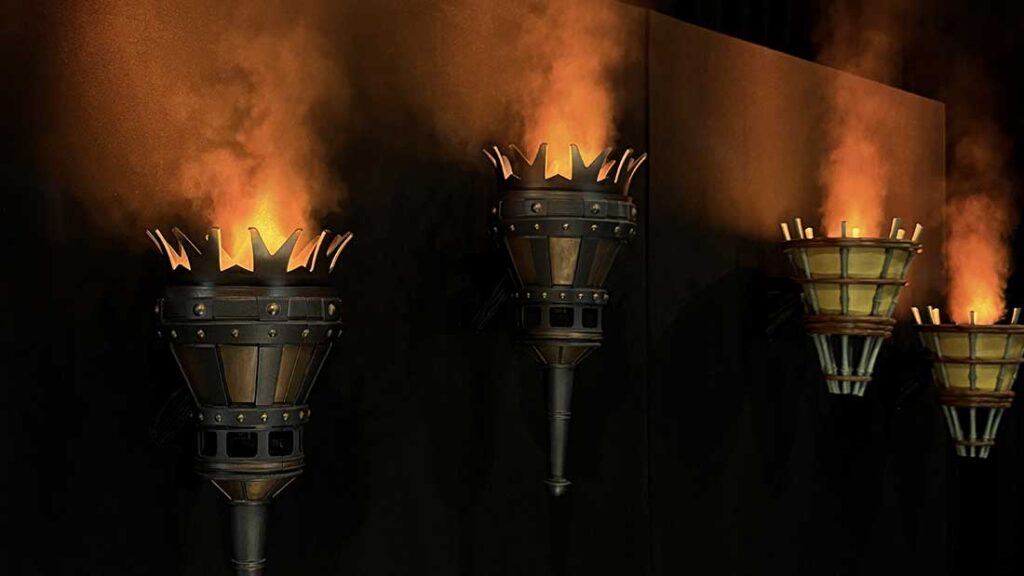 FauxFire Wall Medieval Torch Image
